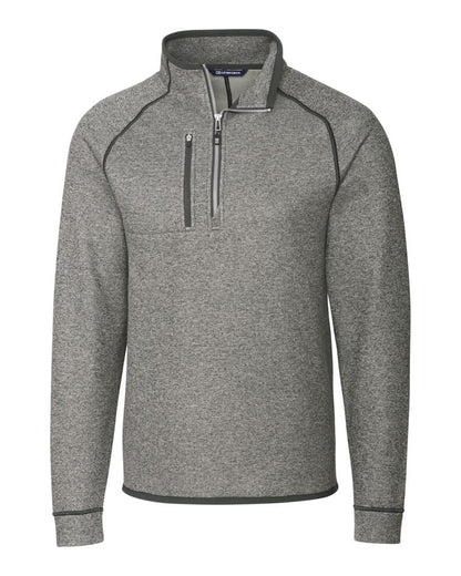 Cutter & Buck Men's Mainsail Sweater-Knit Half Zip Jacket