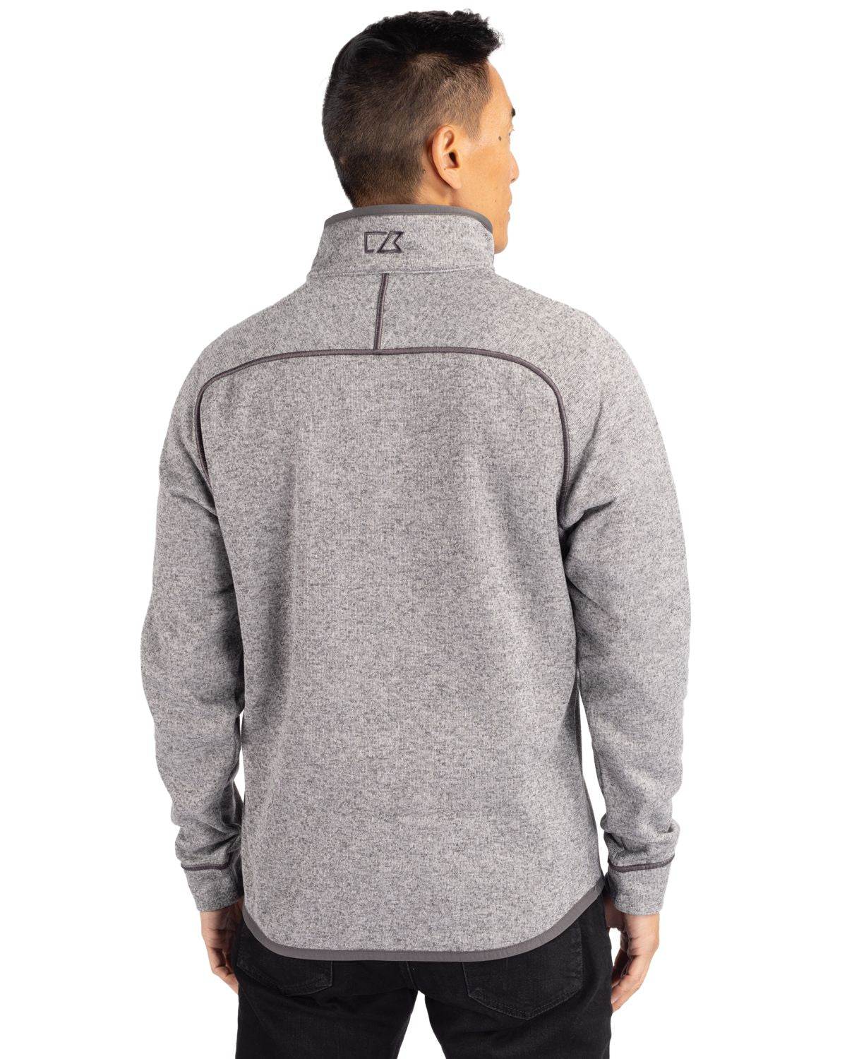 Cutter & Buck Men's Mainsail Sweater-Knit Half Zip Jacket