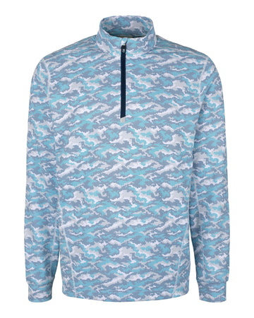 Cutter & Buck Men's Traverse Camo Quarter Zip Pullover
