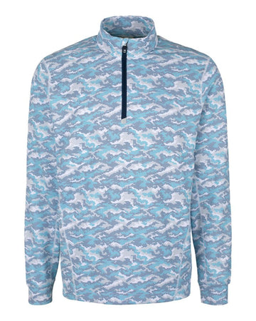Cutter & Buck Men's Traverse Camo Quarter Zip Pullover