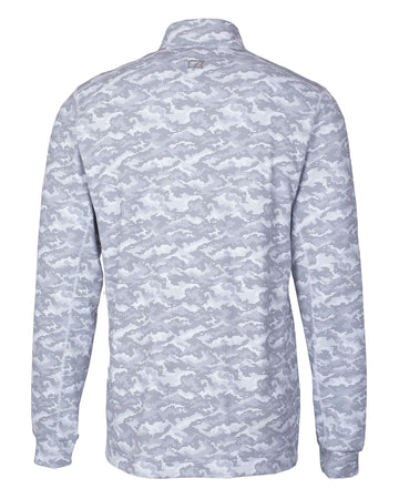 Cutter & Buck Men's Traverse Camo Quarter Zip Pullover