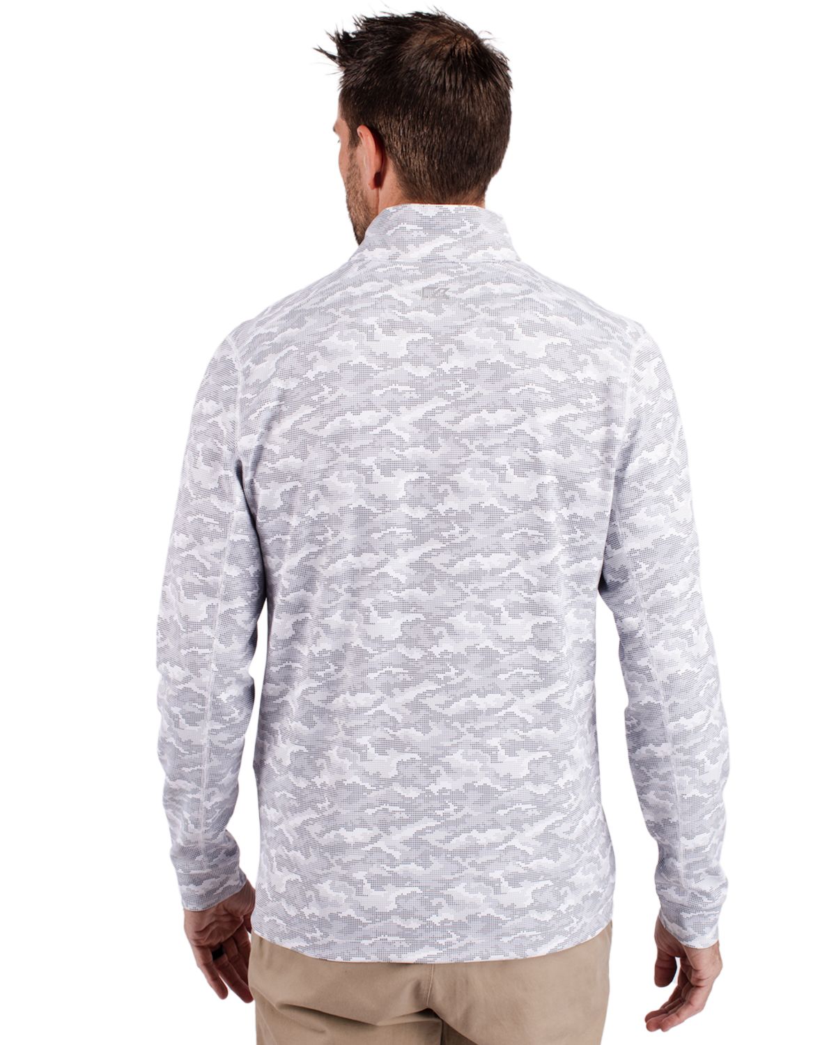 Cutter & Buck Men's Traverse Camo Quarter Zip Pullover