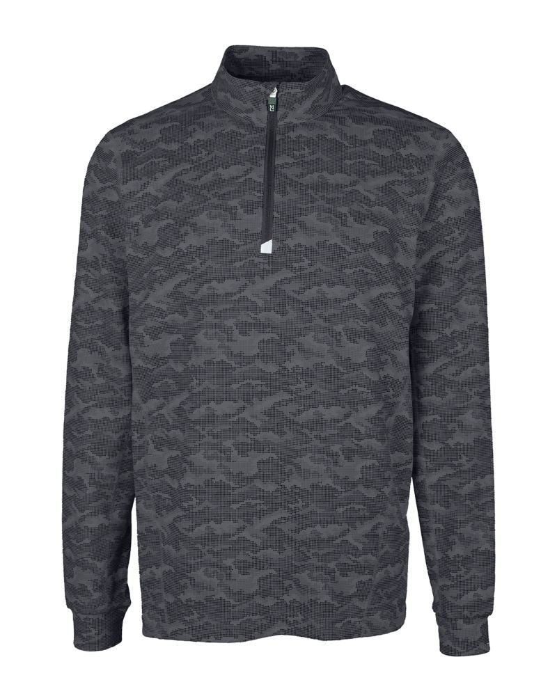 Cutter & Buck Men's Traverse Camo Quarter Zip Pullover