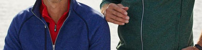 Cutter & Buck Men's Mainsail Sweater-Knit Half Zip Jacket
