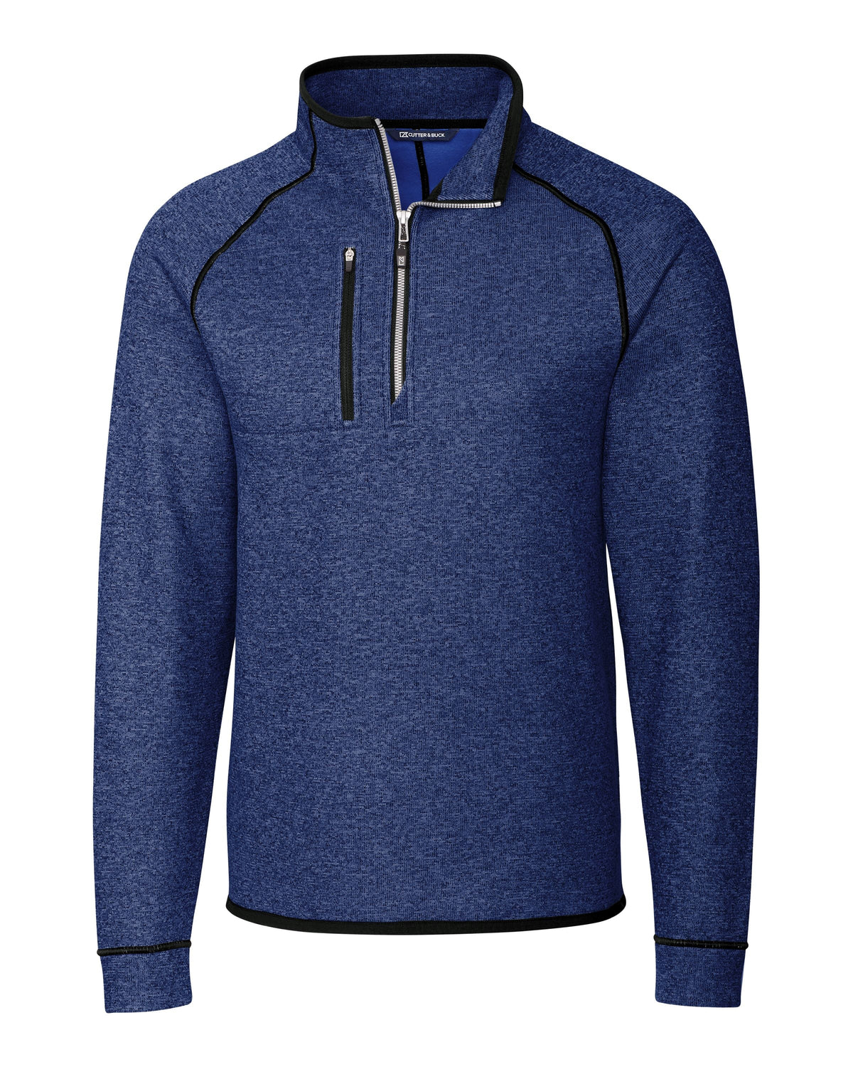 Cutter & Buck Men's Mainsail Sweater-Knit Half Zip Jacket