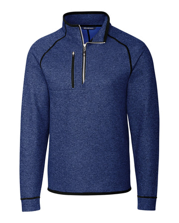 Cutter & Buck Men's Mainsail Sweater-Knit Half Zip Jacket