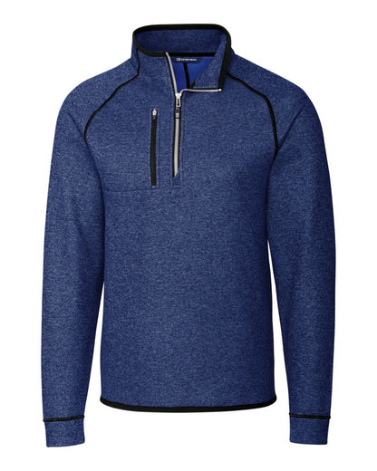 Cutter & Buck Men's Mainsail Sweater-Knit Half Zip Jacket