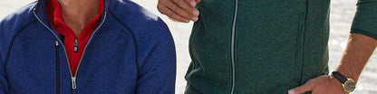 Cutter & Buck Men's Mainsail Sweater-Knit Half Zip Jacket