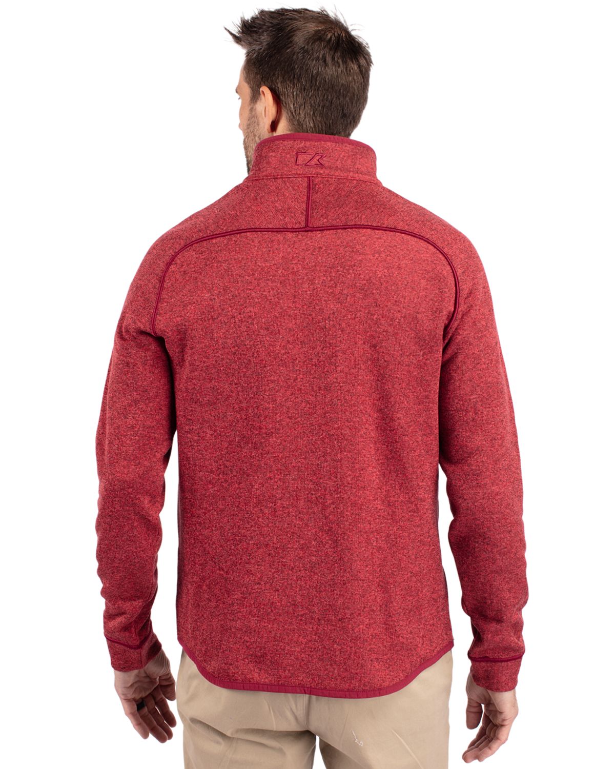 Cutter & Buck Men's Mainsail Sweater-Knit Half Zip Jacket