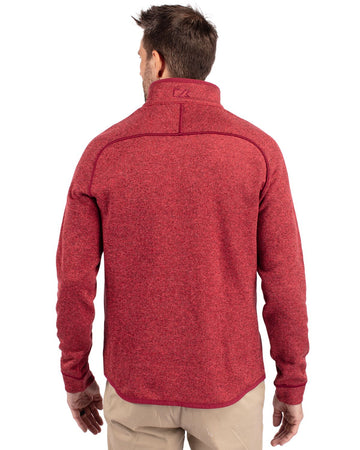 Cutter & Buck Men's Mainsail Sweater-Knit Half Zip Jacket