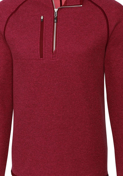 Cutter & Buck Men's Mainsail Sweater-Knit Half Zip Jacket