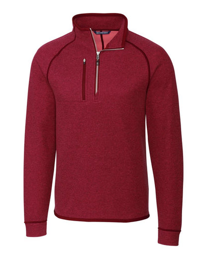 Cutter & Buck Men's Mainsail Sweater-Knit Half Zip Jacket