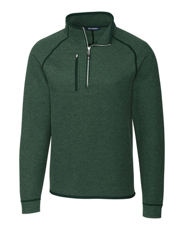 Cutter & Buck Men's Mainsail Sweater-Knit Half Zip Jacket