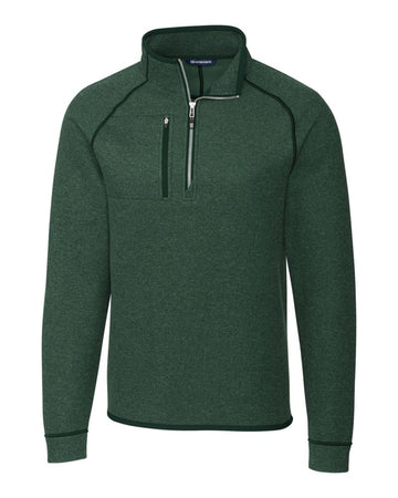 Cutter & Buck Men's Mainsail Sweater-Knit Half Zip Jacket