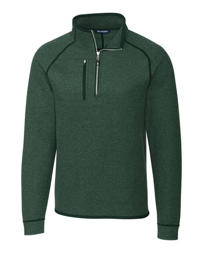 Cutter & Buck Men's Mainsail Sweater-Knit Half Zip Jacket