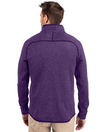 Cutter & Buck Men's Mainsail Sweater-Knit Half Zip Jacket