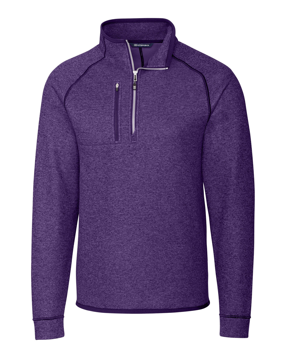 Cutter & Buck Men's Mainsail Sweater-Knit Half Zip Jacket