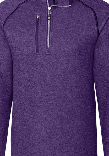 Cutter & Buck Men's Mainsail Sweater-Knit Half Zip Jacket