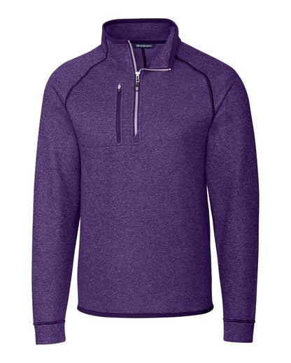 Cutter & Buck Men's Mainsail Sweater-Knit Half Zip Jacket