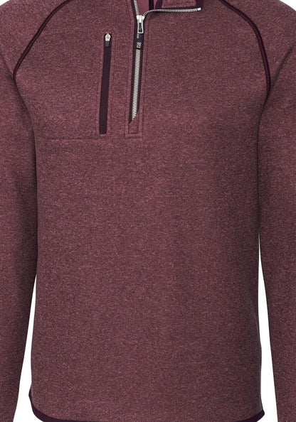 Cutter & Buck Men's Mainsail Sweater-Knit Half Zip Jacket
