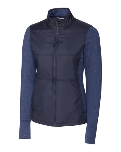 Cutter & Buck Women's Stealth Recycled Hybrid Quilted Windbreaker Jacket