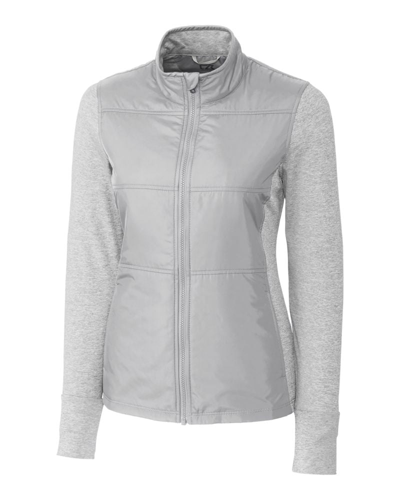 Cutter & Buck Women's Stealth Recycled Hybrid Quilted Windbreaker Jacket