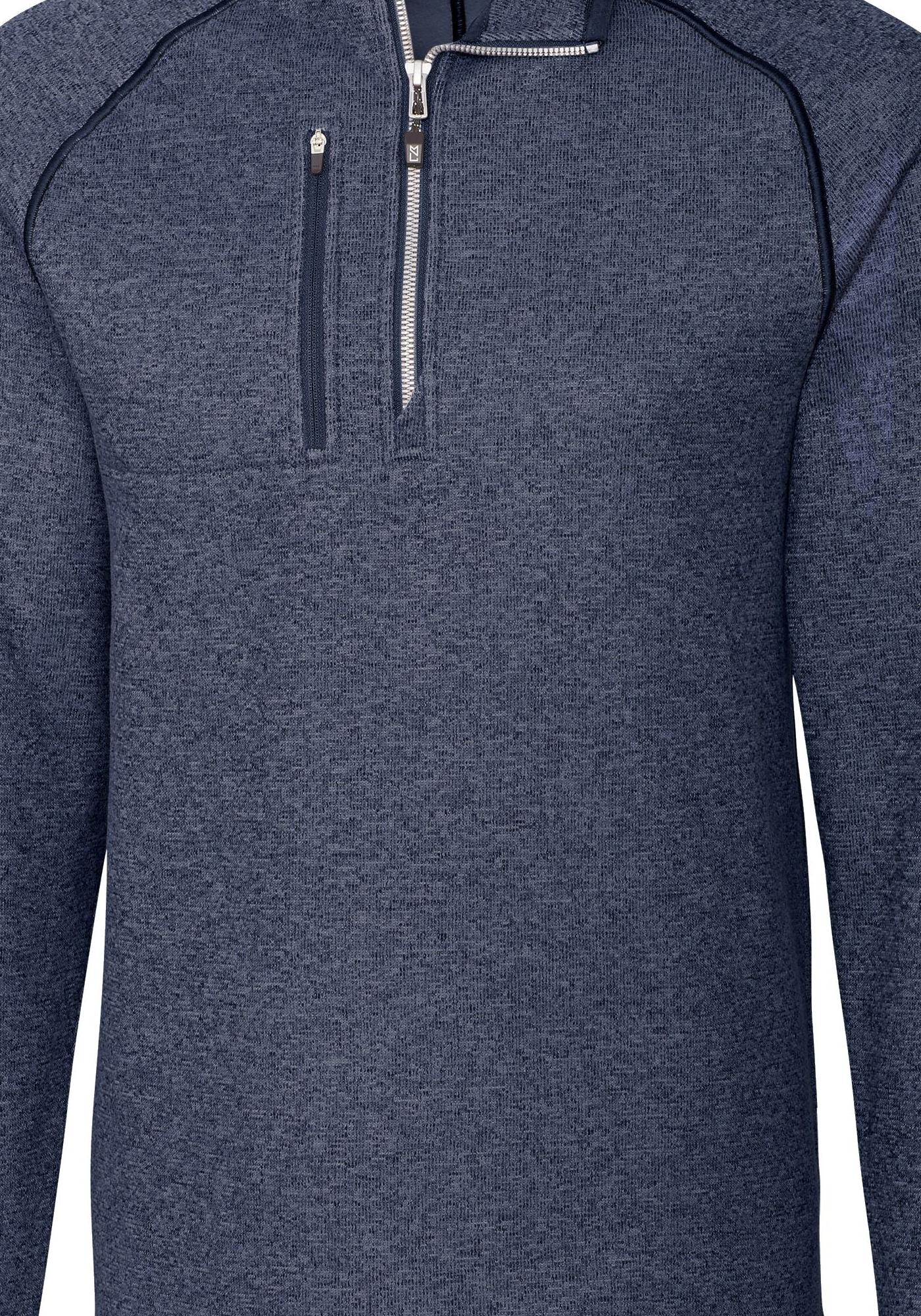 Cutter & Buck Men's Mainsail Sweater-Knit Half Zip Jacket