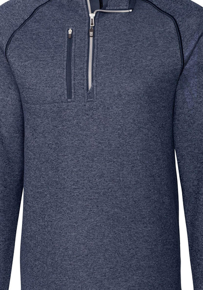 Cutter & Buck Men's Mainsail Sweater-Knit Half Zip Jacket