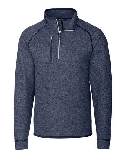 Cutter & Buck Men's Mainsail Sweater-Knit Half Zip Jacket
