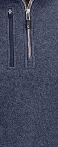 Cutter & Buck Men's Mainsail Sweater-Knit Half Zip Jacket