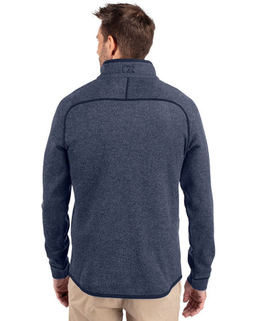 Cutter & Buck Men's Mainsail Sweater-Knit Half Zip Jacket