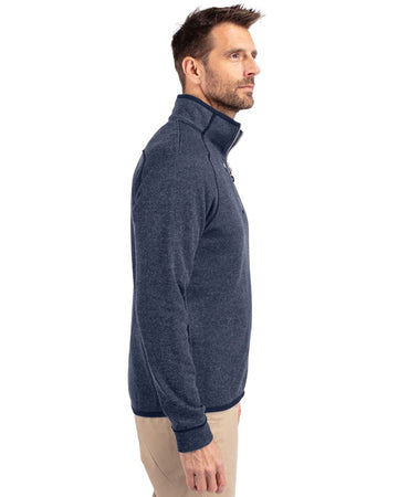 Cutter & Buck Men's Mainsail Sweater-Knit Half Zip Jacket