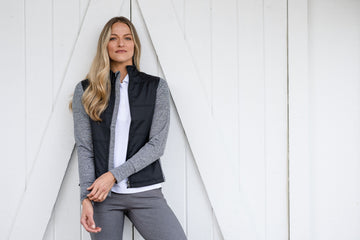Cutter & Buck Women's Stealth Recycled Hybrid Quilted Windbreaker Jacket