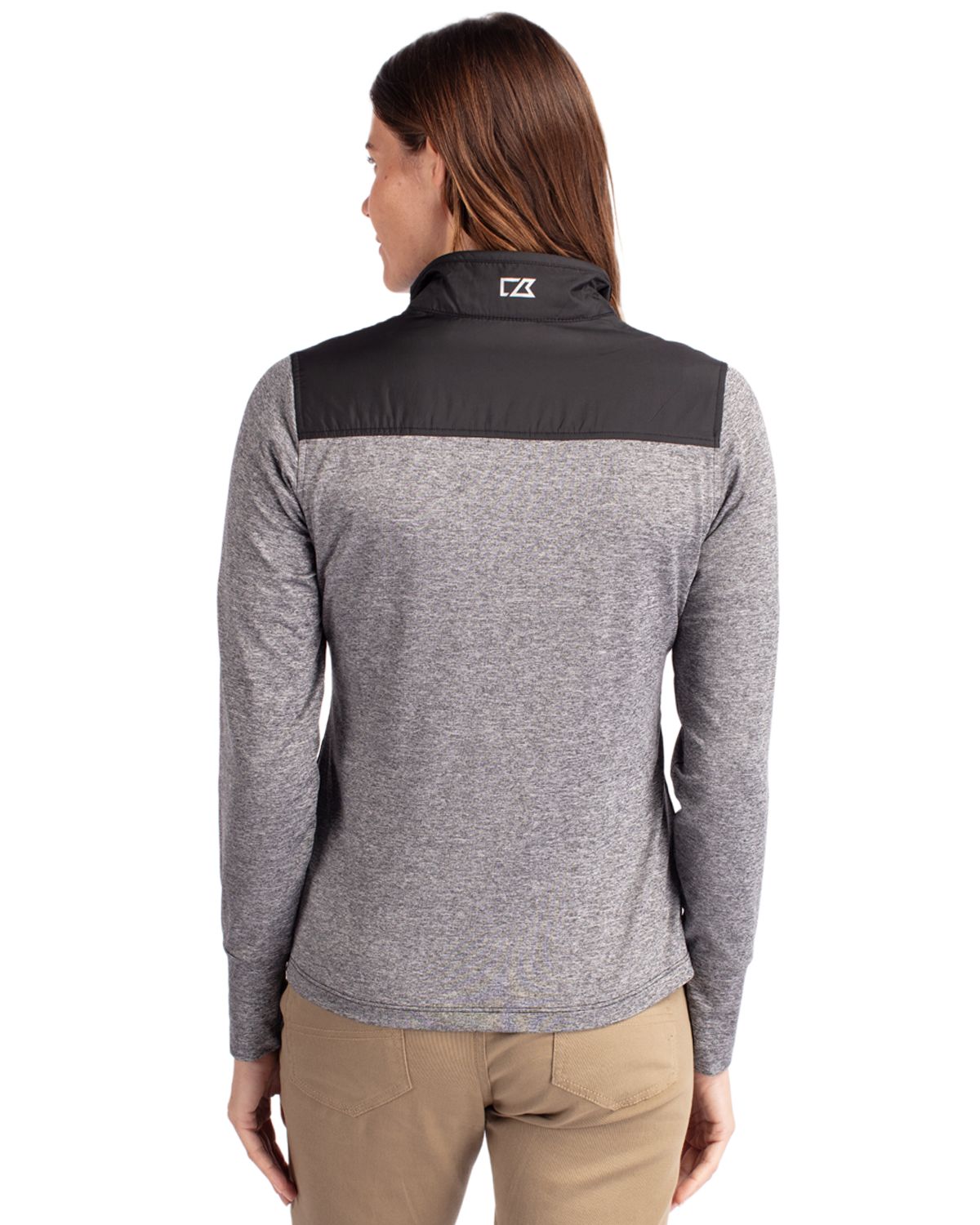 Cutter & Buck Women's Stealth Recycled Hybrid Quilted Windbreaker Jacket
