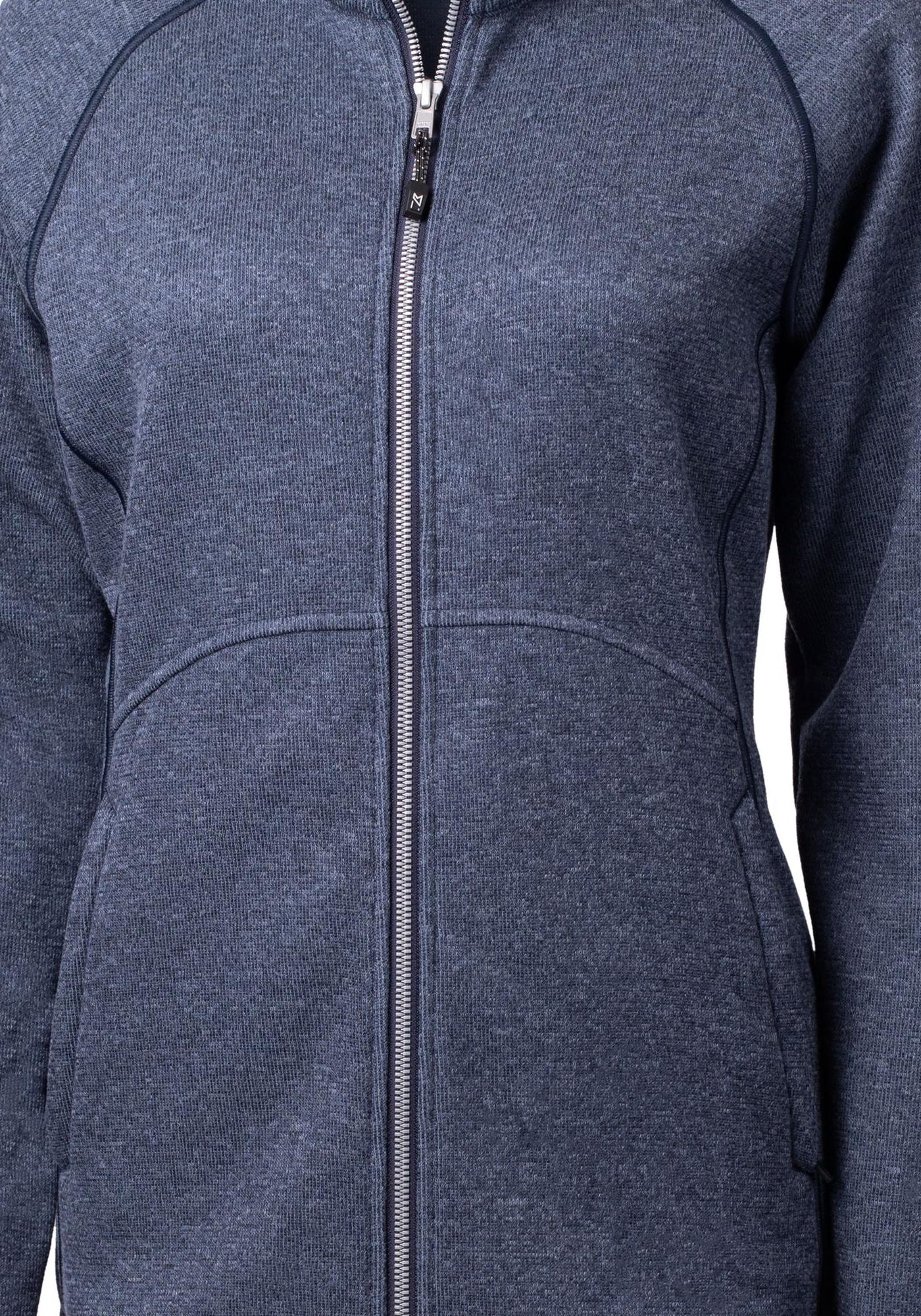Cutter & Buck Women's Mainsail Sweater-Knit Full Zip Jacket