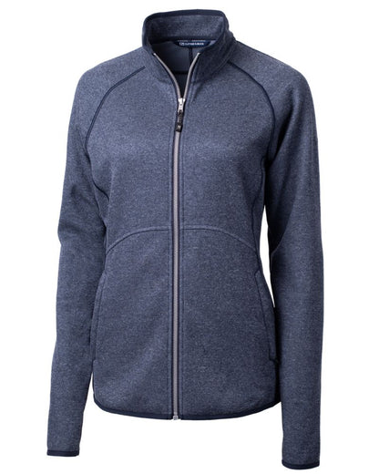 Cutter & Buck Women's Mainsail Sweater-Knit Full Zip Jacket