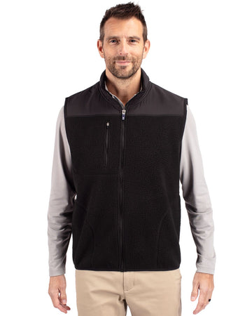 Cutter & Buck Men's Cascade Big & Tall Full Zip Vest