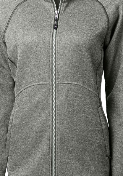 Cutter & Buck Women's Mainsail Sweater-Knit Full Zip Jacket