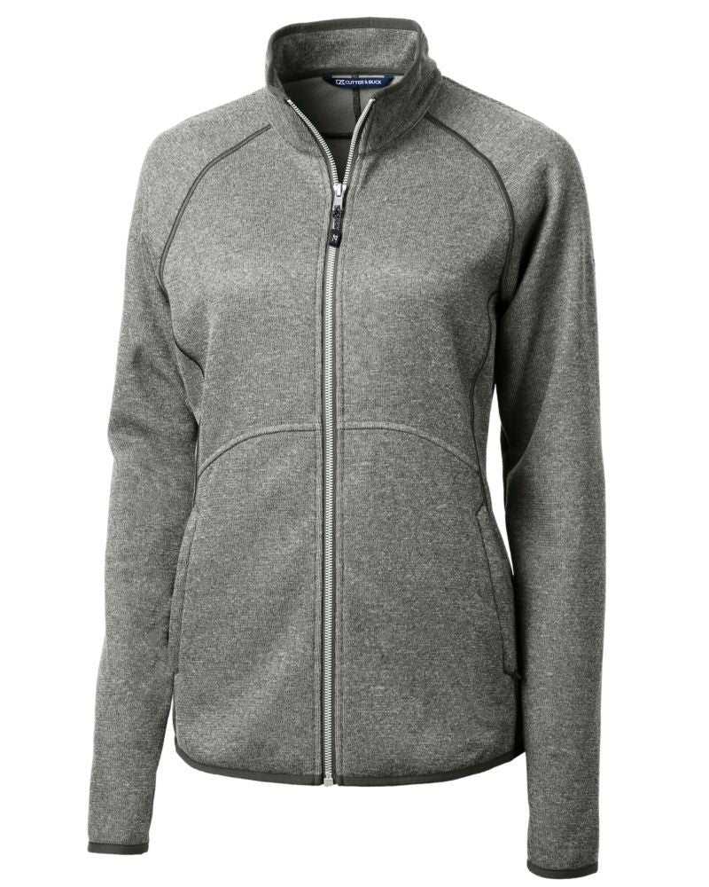 Cutter & Buck Women's Mainsail Sweater-Knit Full Zip Jacket