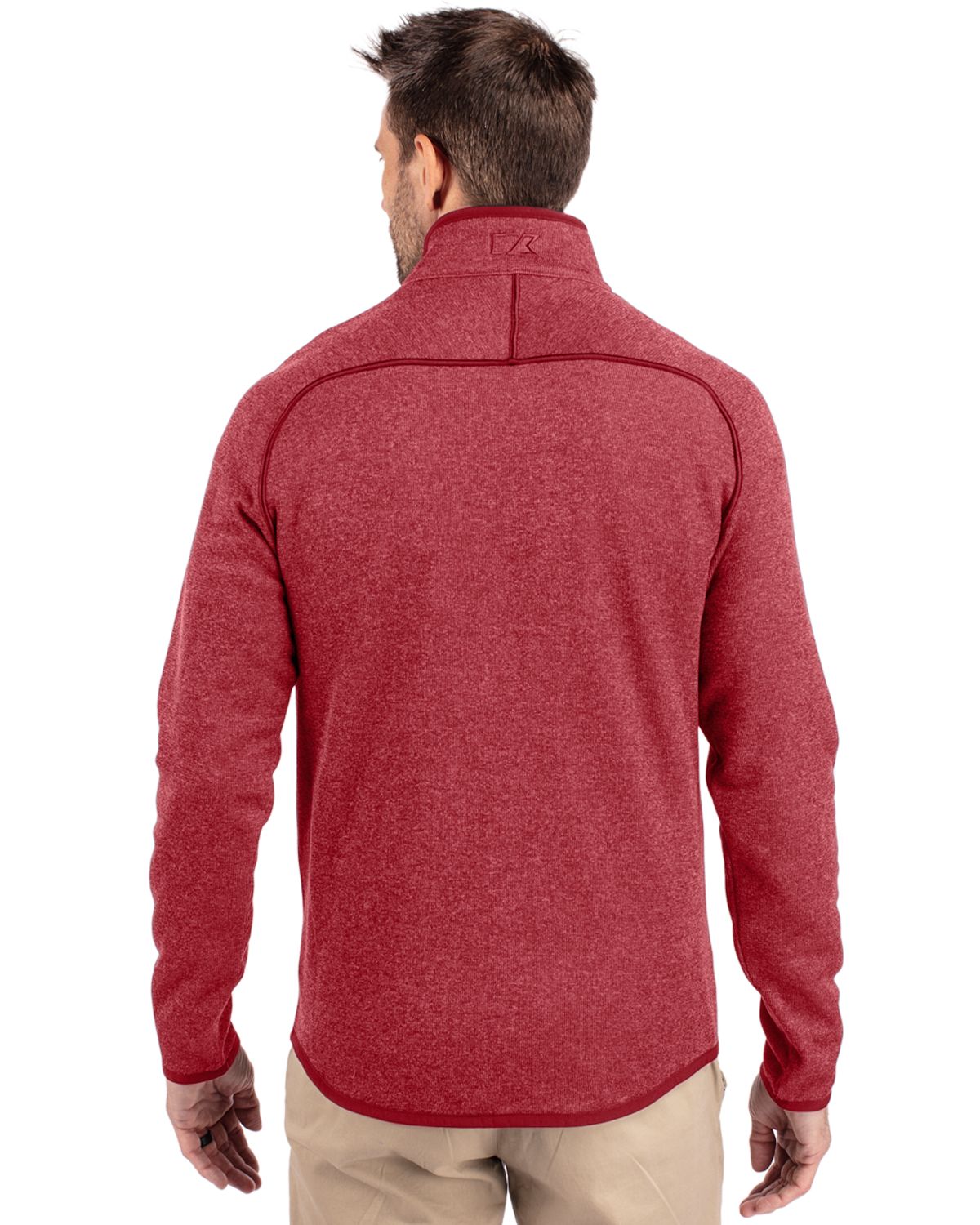 Cutter & Buck Men's Mainsail Sweater-Knit Full Zip Jacket