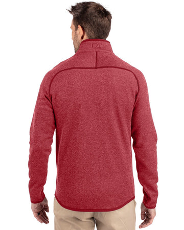 Cutter & Buck Men's Mainsail Sweater-Knit Full Zip Jacket