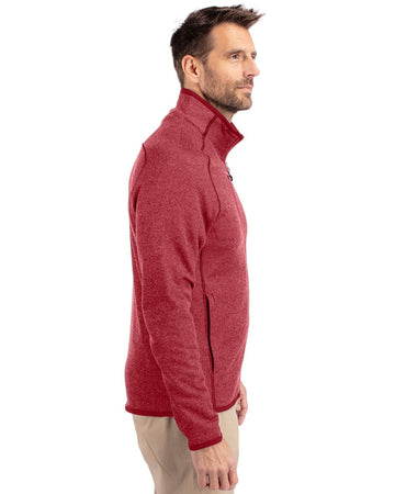 Cutter & Buck Men's Mainsail Sweater-Knit Full Zip Jacket