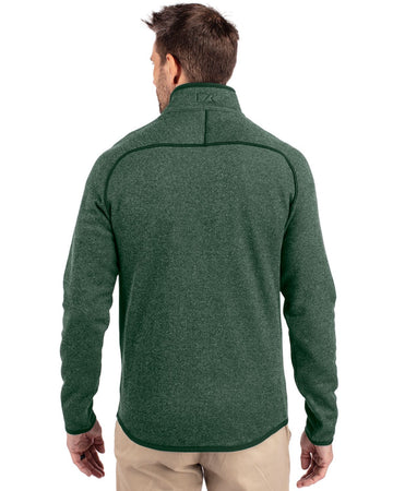Cutter & Buck Men's Mainsail Sweater-Knit Full Zip Jacket