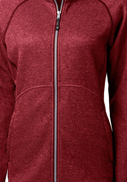 Cutter & Buck Women's Mainsail Sweater-Knit Full Zip Jacket