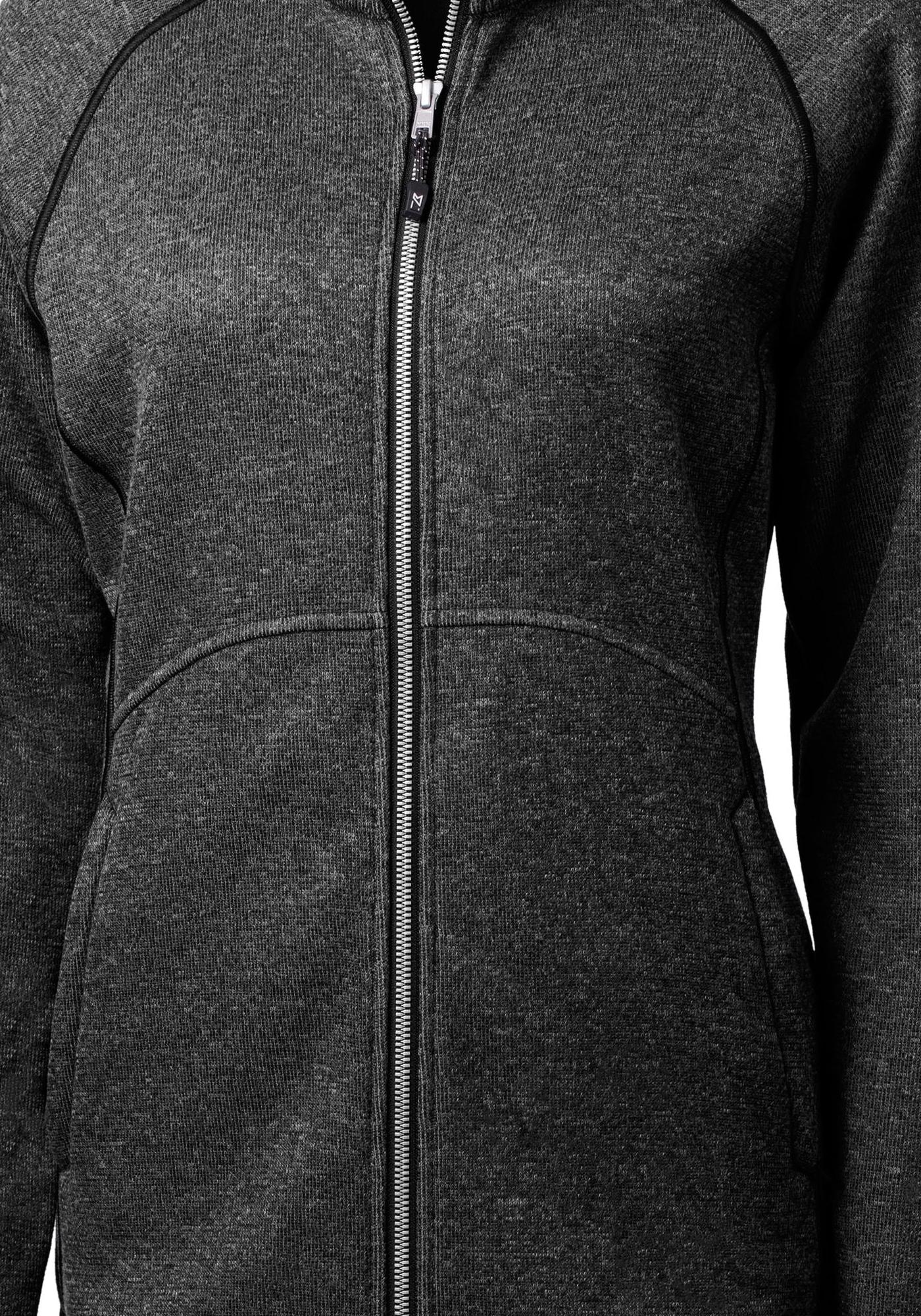 Cutter & Buck Women's Mainsail Sweater-Knit Full Zip Jacket