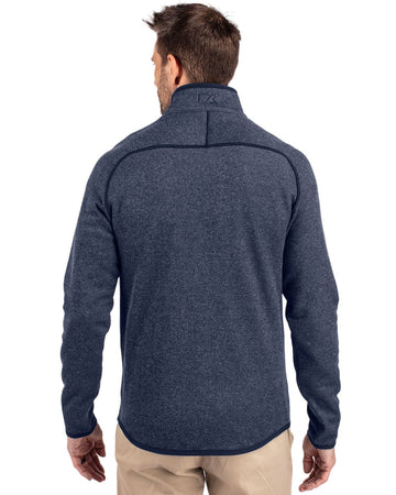 Cutter & Buck Men's Mainsail Sweater-Knit Full Zip Jacket