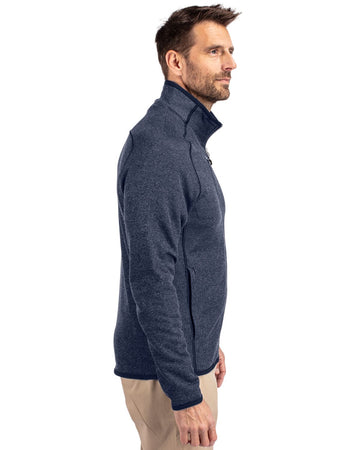 Cutter & Buck Men's Mainsail Sweater-Knit Full Zip Jacket