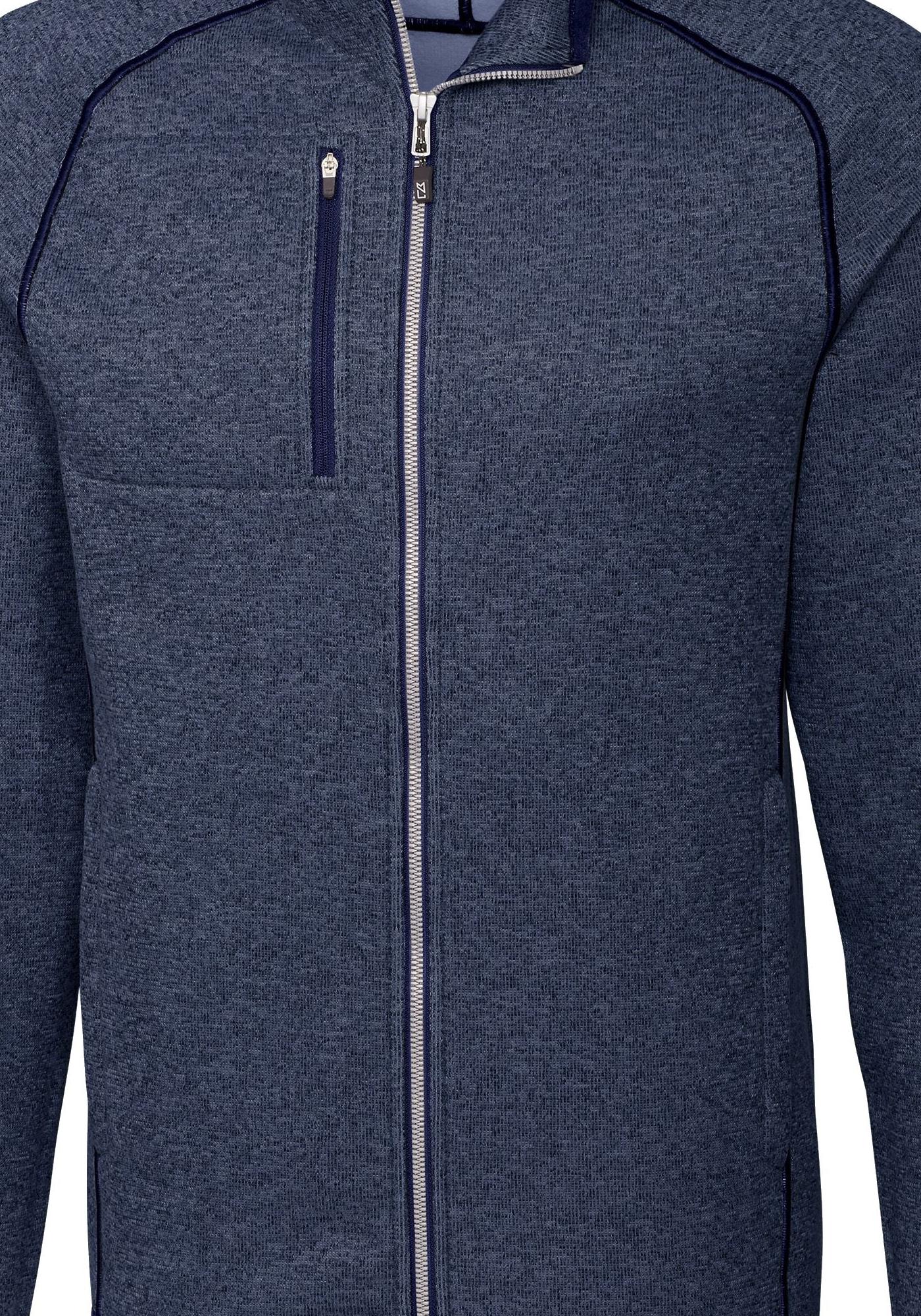 Cutter & Buck Men's Mainsail Sweater-Knit Full Zip Jacket