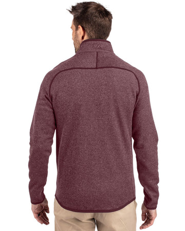 Cutter & Buck Men's Mainsail Sweater-Knit Full Zip Jacket