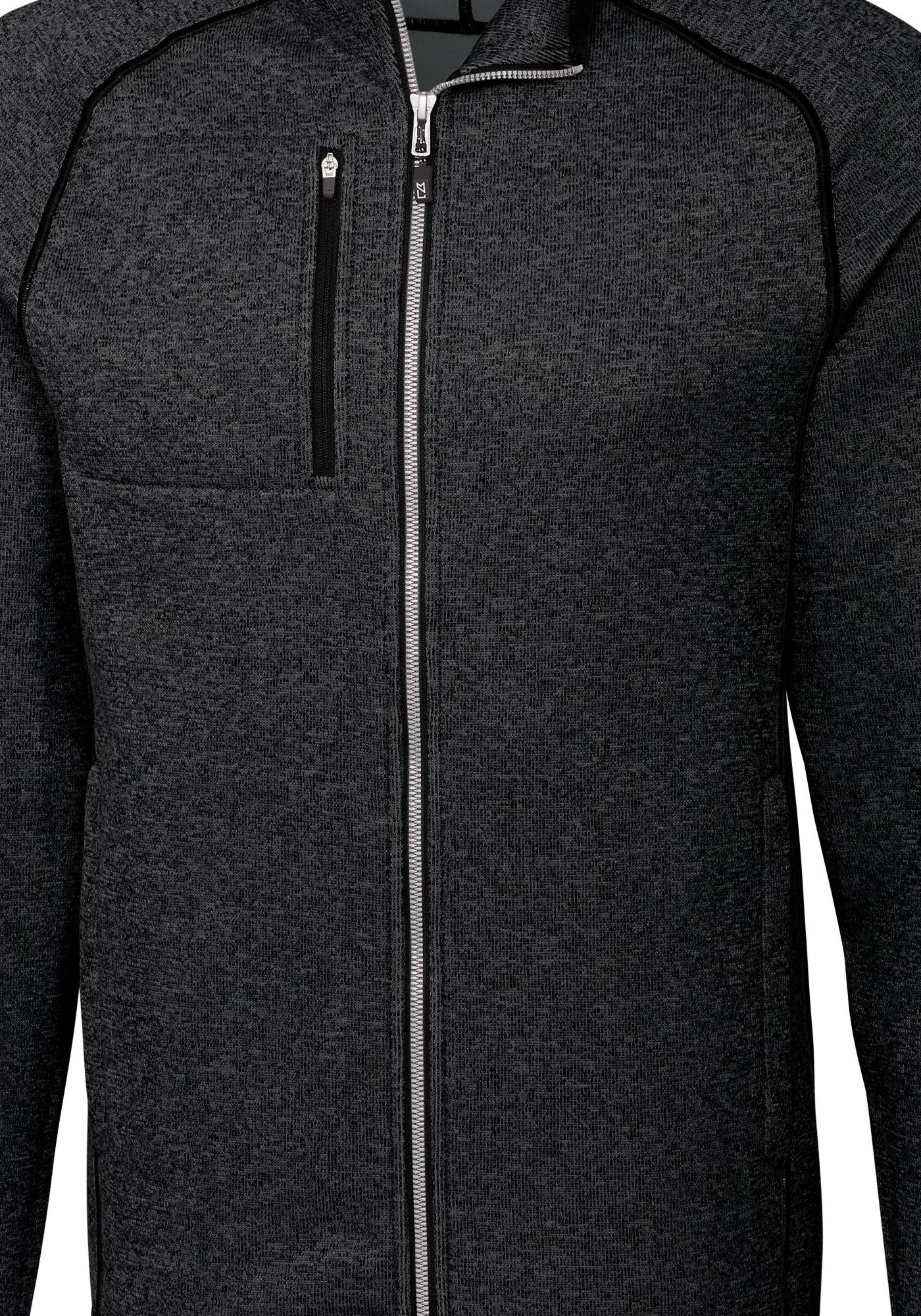 Cutter & Buck Men's Mainsail Sweater-Knit Full Zip Jacket